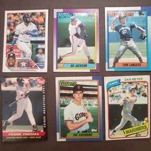 6 Pk vintage Major League Baseball trading card Collection